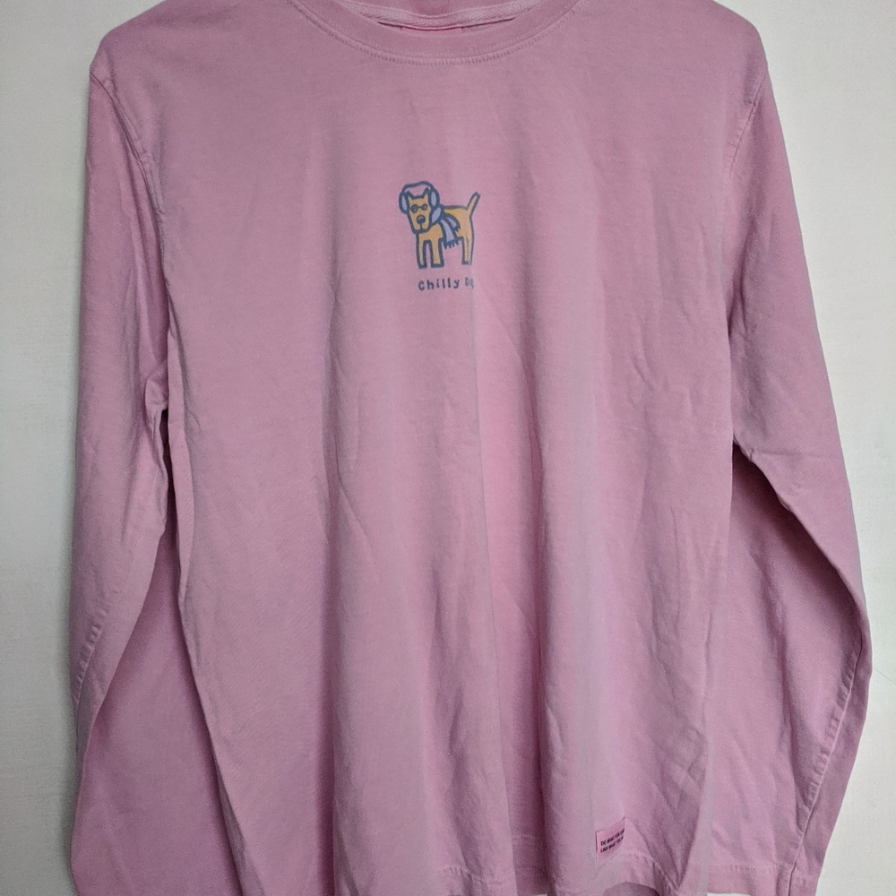 Life is good chilly dog tee shirt